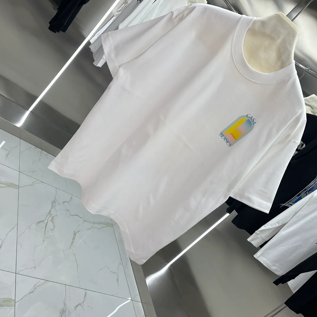 Casablanca Classic Series T ， ， 。 ， Classic ， In Stock ！ ：White Black Size：S M L XL XXL